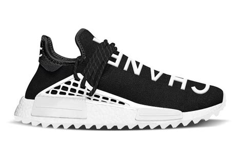 chanel x adidas pharrell hu nmd|pharrell Chanel NMD shoes.